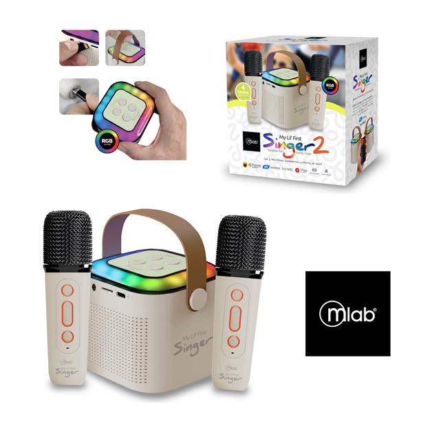 KARAOKE MY LIL FIRST 2 MICROFONOS INALAMBRICOS MLAB